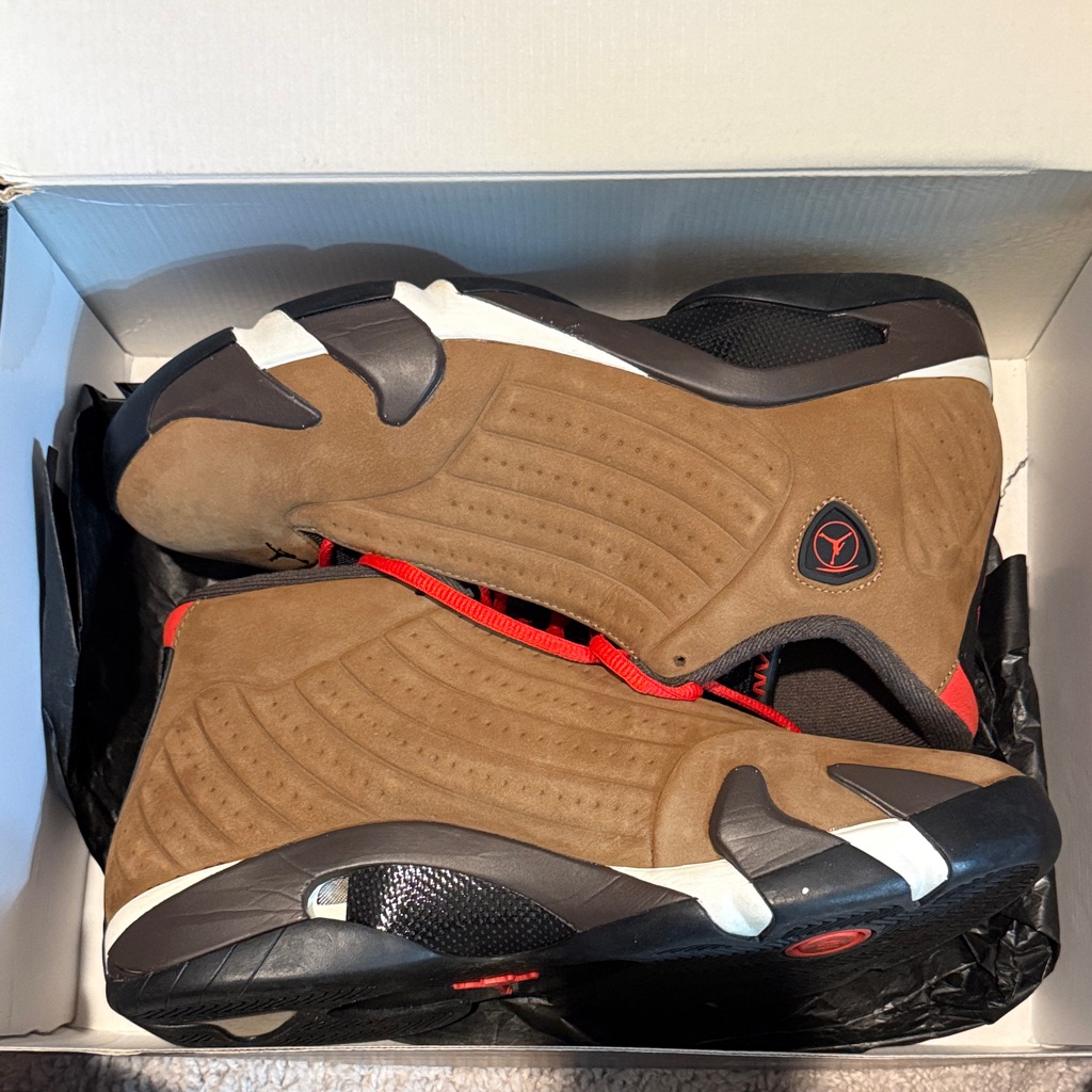 Jordan Sneakers In Brown And Red